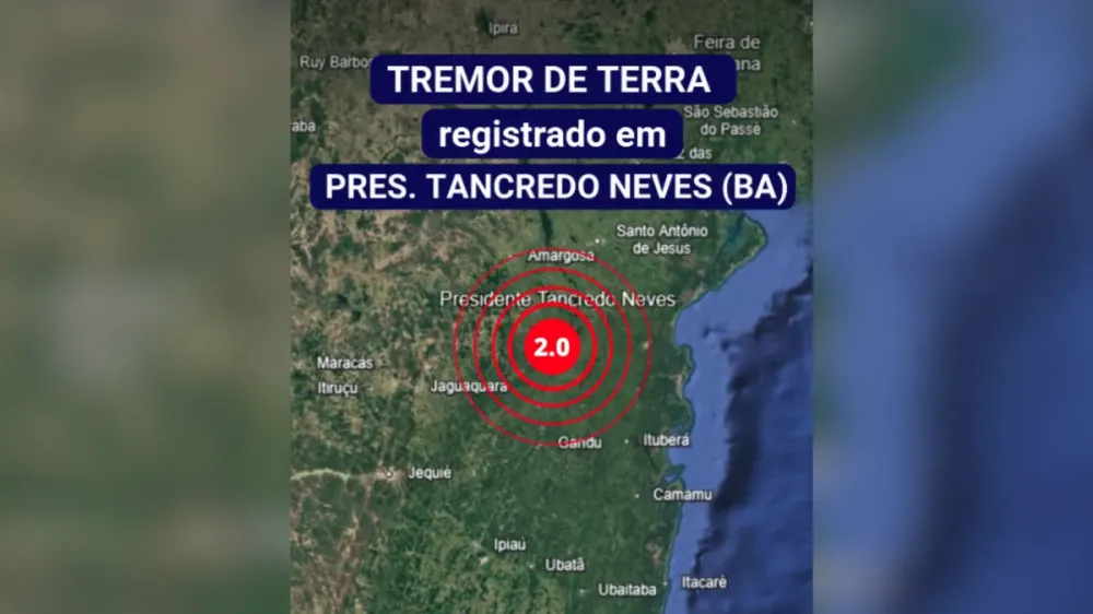 Reprodução/Rede Sismográfica Brasileira