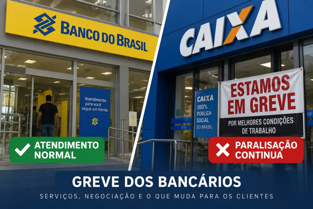 Greve termina no Banco do Brasil, mas Caixa segue parada e retoma negociação nesta quarta