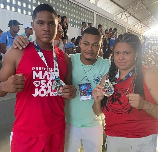 Boxe de Mata de São João sobe ao pódio com ouro e prata em campeonato intermunicipal
