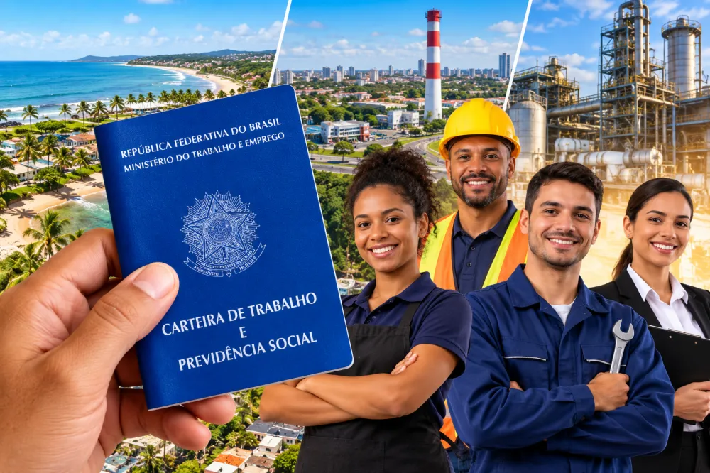 Mais de 150 vagas estão abertas em Mata de São João, Camaçari e Dias d’Ávila nesta quinta (24)
